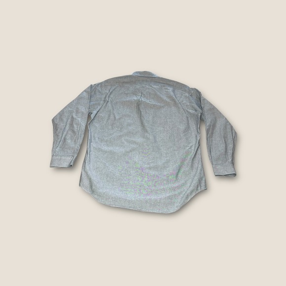 Ralph Lauren Yarmouth Oxford Button Down Shirt Men Gray Long Sleeve 16 34/35 - Picture 2 of 11